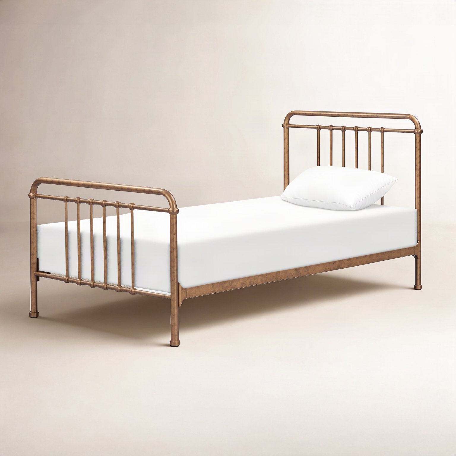 Winston Bed, Twin, Vintage Gold