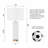 Brigitzer 28" Modern Ceramic Table Lamp with USB Charging Port and 3-Way Dimmable Lighting  for Bedroom, Living Room and Study