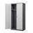 Metal Large-Capacity Wardrobe With Hanging Rod And Compartments