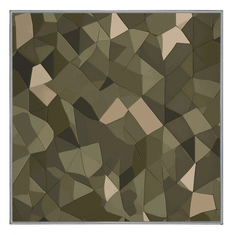 Vector Ridge Rug, Square 5'