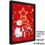Impression encadrée noire «Snowman Vintage by the Stars» de style rétro-1582134619
