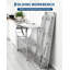Table de travail commerciale pliante en acier inoxydable avec tablette ， 48 x 30 pouces Table de travail portative pour la cuisine,