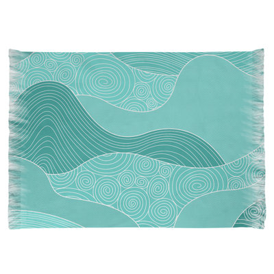 Tapis bleu de l’onde à la main classic Mcguigan