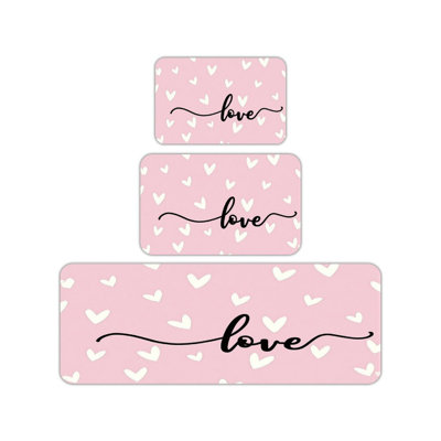 Tapis de cuisine 3 pièces LOVE