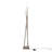 Icicle Contemporary Floor Lamp With Frosted Sconces, Brushed Nickel Finish, And Stalactite Design For Modern Interiors
