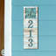 Plaque d'adresse sur 1 ligne Palm Trees-87206841