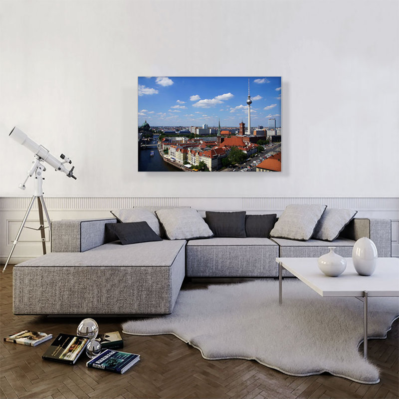 Berlin, Allemagne, Capitale, reproduction de photo sur toile tendue, H 12 po x l 18 po x P 0,75 po
