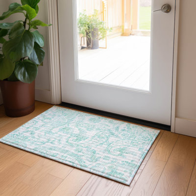 Tapis intérieur / extérieur Siriyah avec envers antidérapant