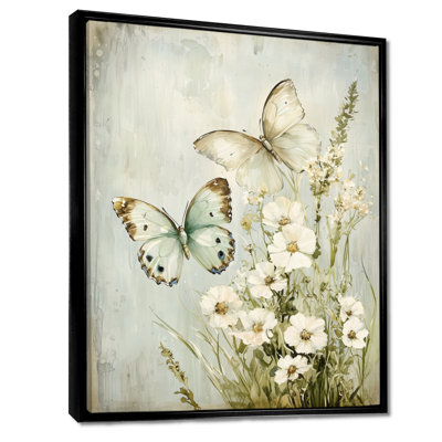 Soft Color Spring Playful Butterflies I - Butterfly Wall Art