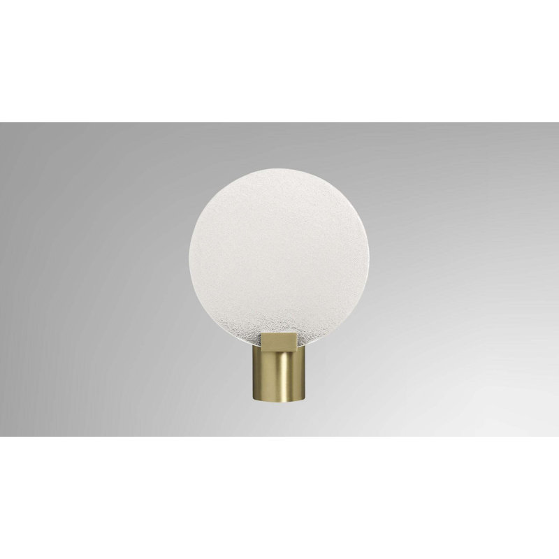 Nimbus Flush Mounted Sconce, Satin Brass