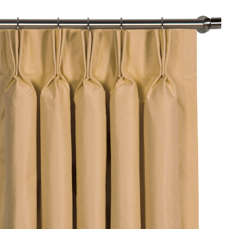 Edris Room Darkening Curtain, 40" x 120", Gold