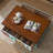 American retro style painted coffee table