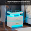 50cm W Manufactured Wood Bedside Table-50877053