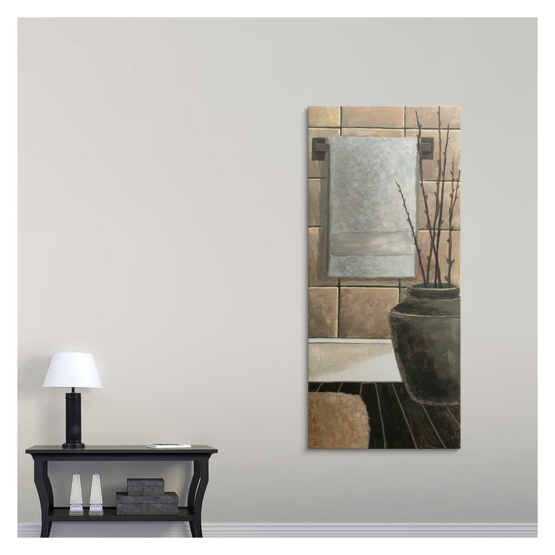 « panel ii » megan meagher, reproduction d’art Modern Bath, H 48 po x l 21 po x P 1,5 po, Toile