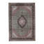 Hand-Knotted High-Quality Light Green and Black Area Rug