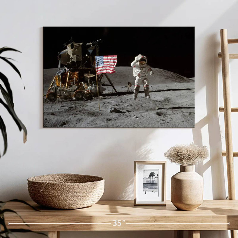 Oberle sur la lune IV, H 8 po x l 12 po