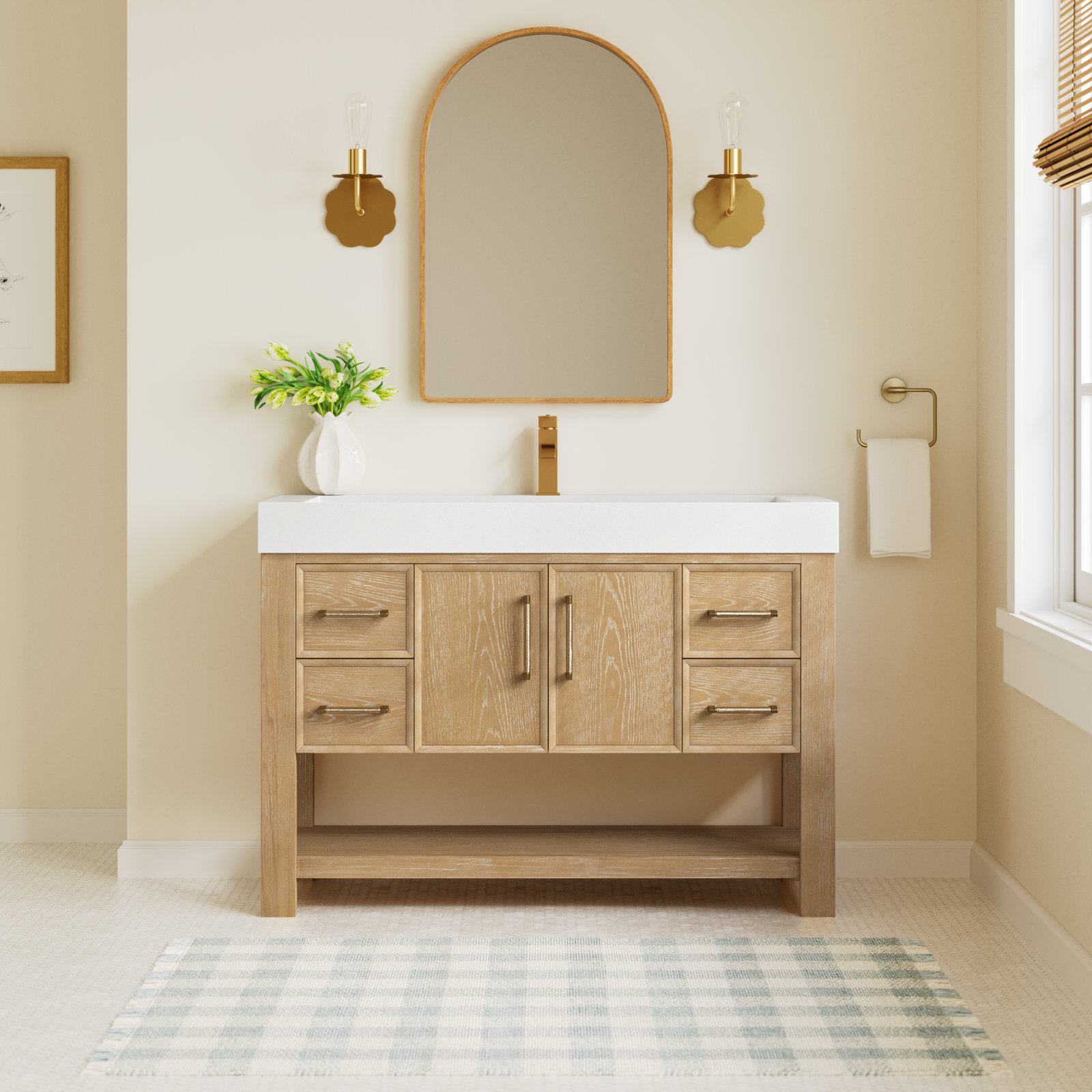 Maho 47.4'' Single Bathroom Vanity