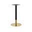 Base de table ronde bicolore en acier inoxydable