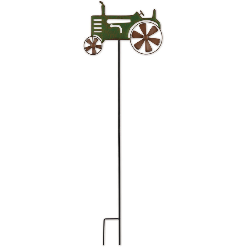 Piquet de jardin en métal Elijahwan, Vert