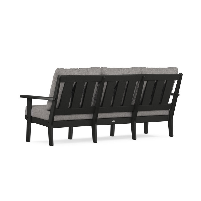 Oxford Deep Seating Sofa, Gray Revolution®, Black