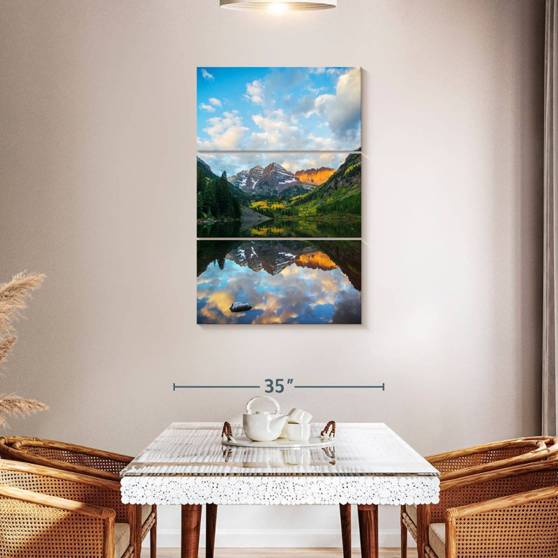Alvord Maroon Bells Lake Sunrise, H 32 po x l 20 po