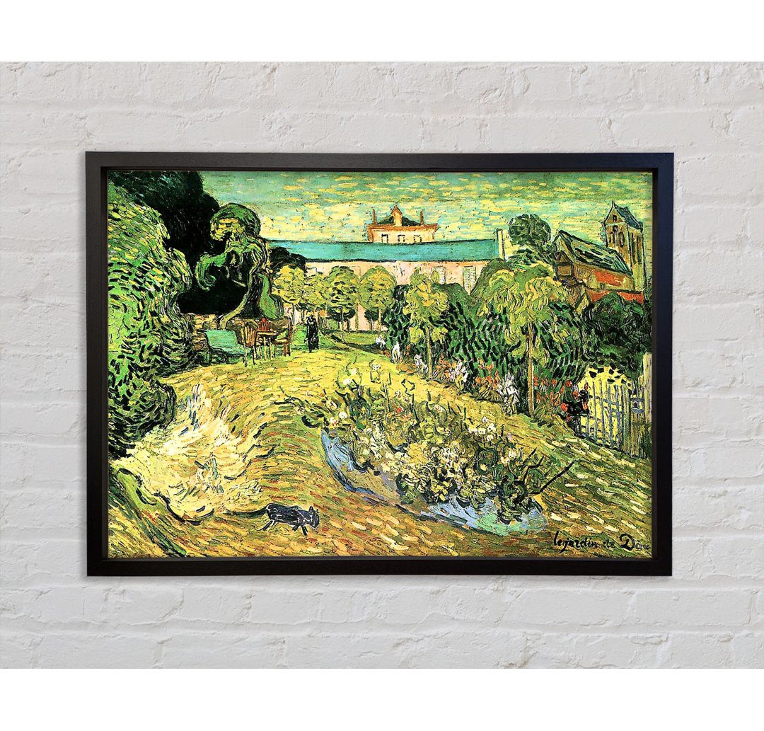 Der Garten von Daubigny von Vincent Van Gogh - Einzelbildrahmen Kunstdrucke auf Leinwand