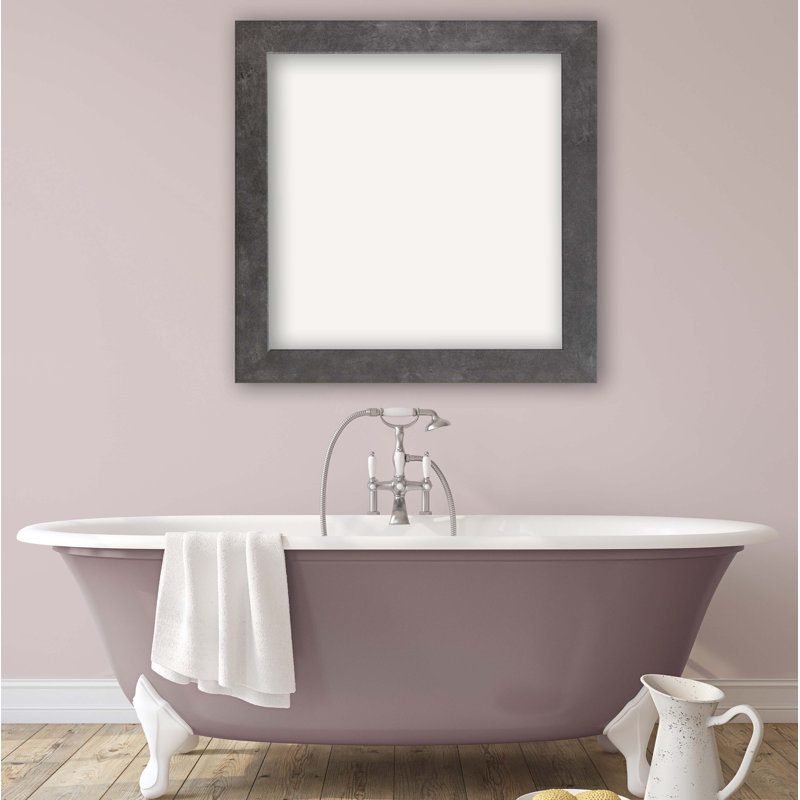 Engineered Wood Flat Wall Mirror, 39.50" H x 39.50" W