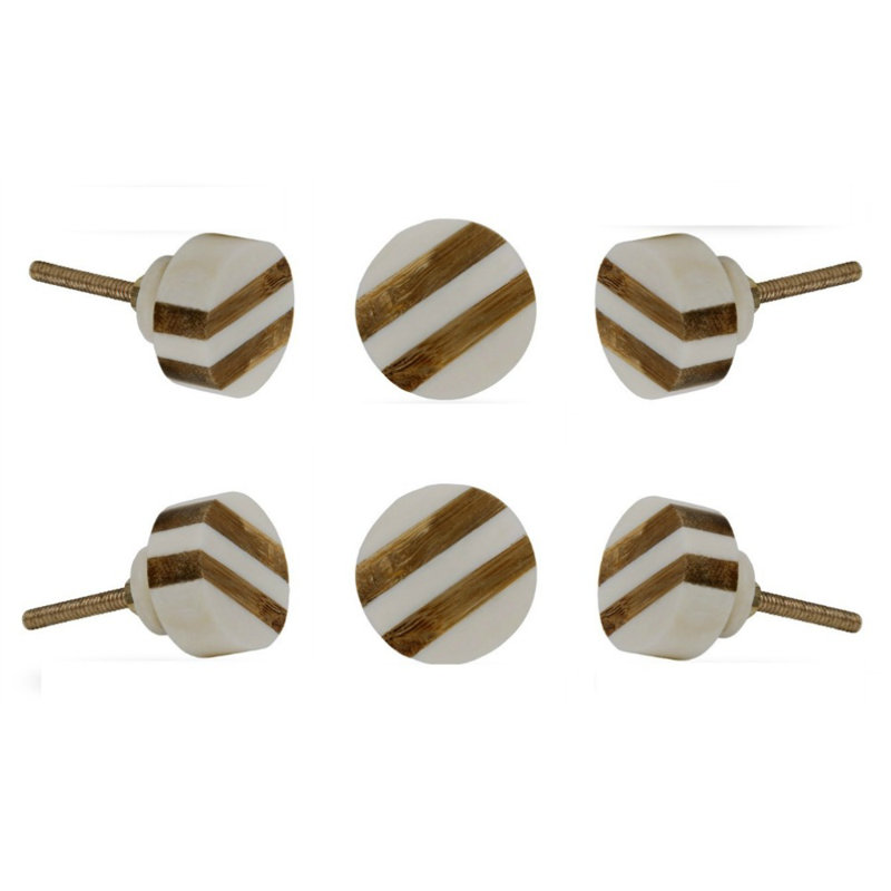 Bone 1.2" Diameter Round Knob Multipack
