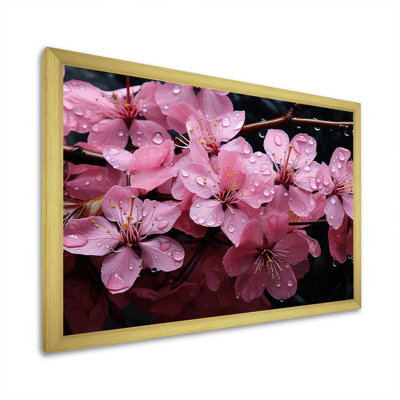 Pink Cherry Blossom Garden Jewel II - Tree Cherry Blossom Wall Art