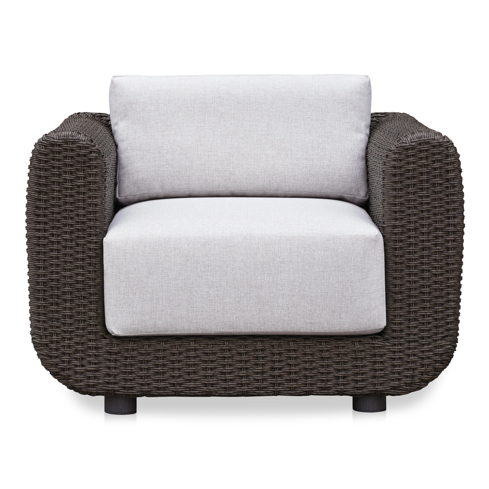 Westwick Outdoor Accent Chair, Dark Brown