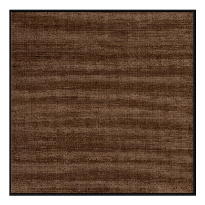 Tapis brun uni lavable à la machine