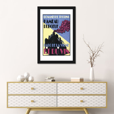 « hameau duboeuf viticulture », affiche rétro sur toile