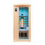 Belfry Heating Cantu 1 - Person Bluetooth Compatible FAR Infrared Sauna with Remote Control in Hemlock