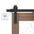 Tempered Frosted Glass Barn Door with Installation Hardware Kit and Handle, Wood Sliding Barn Door-87459506-87459509