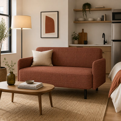 Metro 56" Upholstered Arm Loveseat