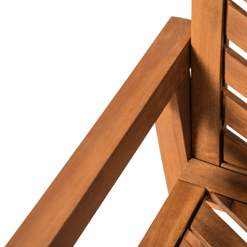 Alfonsi Acacia Wood Patio Dining Table Set, Brown