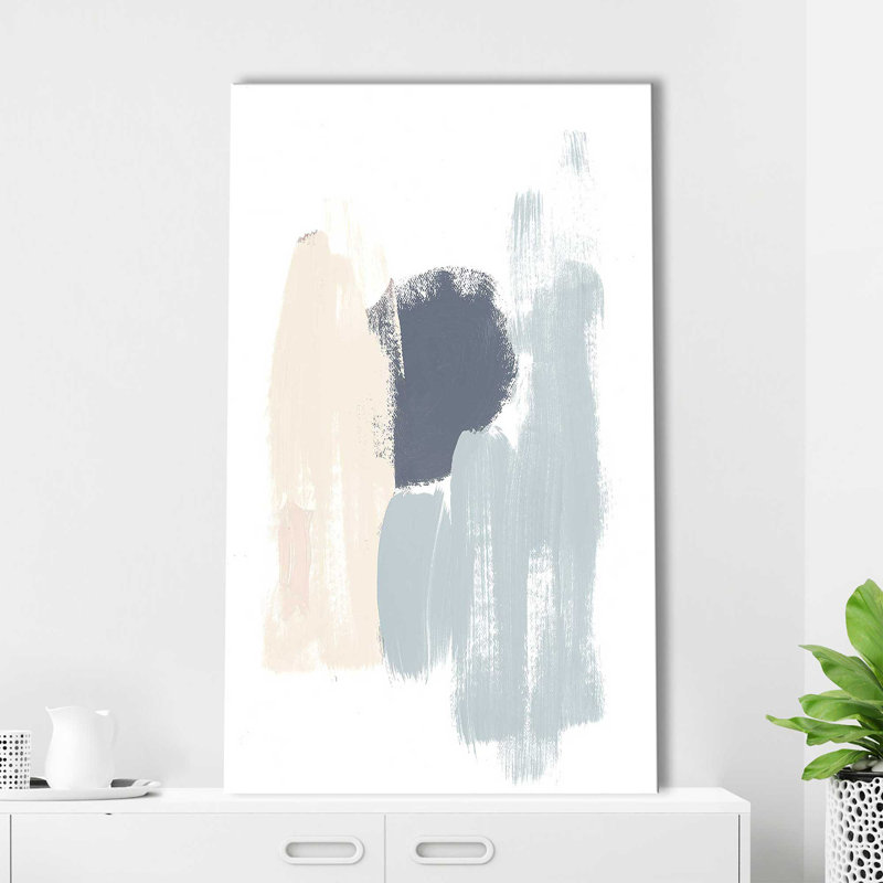 «Mindful Mute II» par Susan Bryant - Peinture, Toile tendue, H 48 po x l 28 po x P 1,5 po