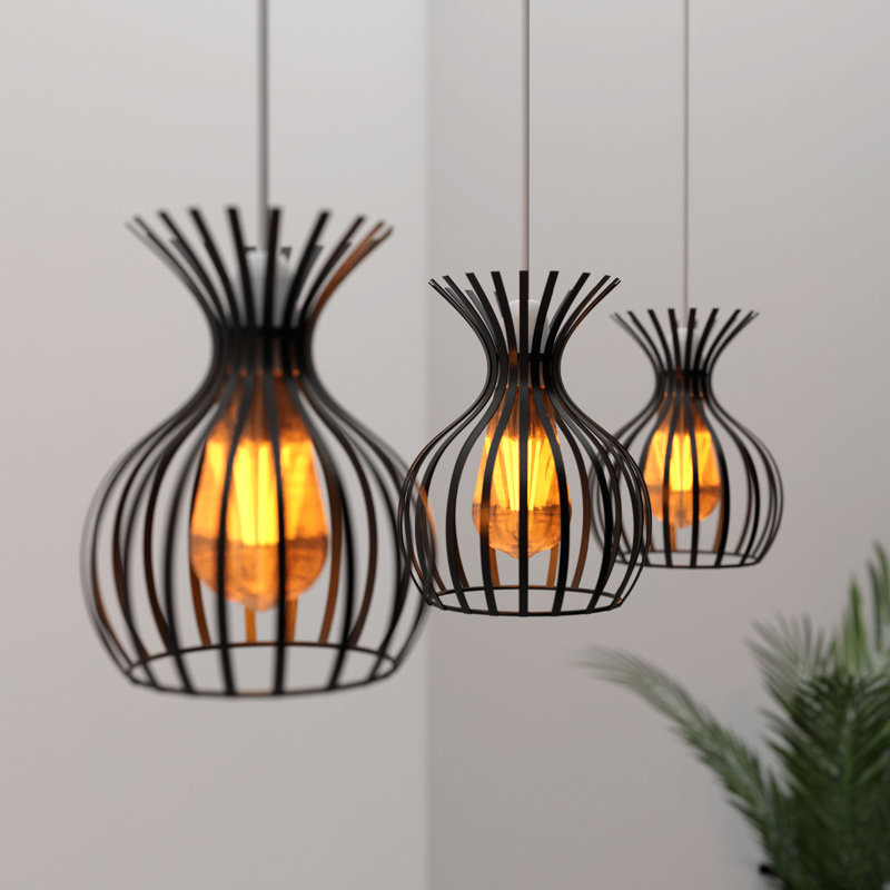 Remie 25cm H Metal Oval Lamp Shade ( Uno ) in Black