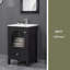 Meuble-lavabo de 20 po avec lavabo, armoire de salle de bain avec porte en verre à fermeture douce-1197412416