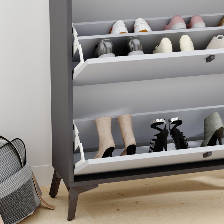 30 Pair Stackable Shoe Storage Cabinet Corrigan Studio