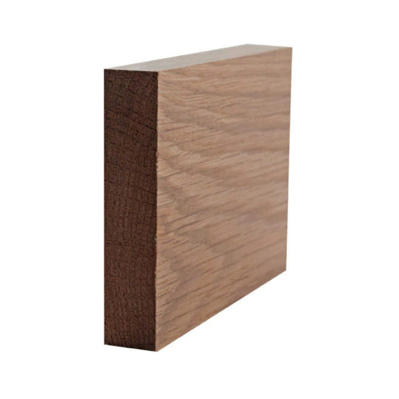 Plinthe EWBB52 de 3 1/2 po x 3/4 po. Sans finition, Chêne rouge