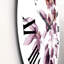 Mauve Wildflowers III - Horloge murale traditionnelle-60187690