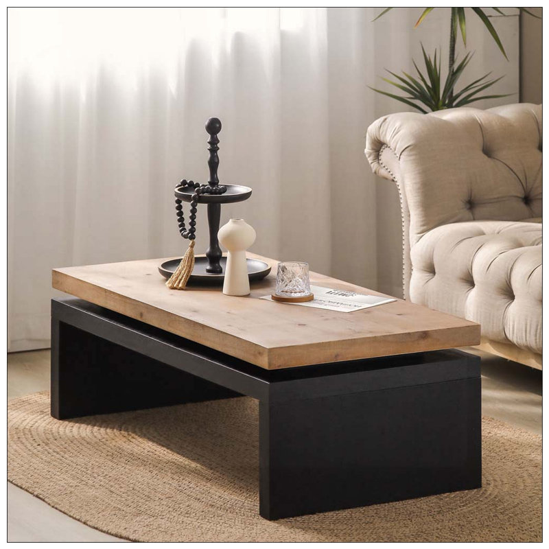 Table basse moderne, Black+Natural