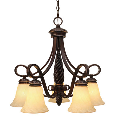 Lustre à 5 lumières Rosalinda