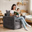 Ensemble de canapé modulaire moelleux 5 pièces avec fauteuil pivotant-1277674113