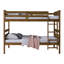 Jazzae 43.6" W Wood Twin-over-Twin Bunk Bed with Convertible Design and Guardrails-771938844