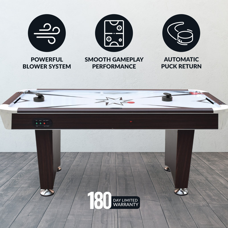  Table de hockey pneumatique de 6 pi pour salle de jeux familiale Hathaway Midtown II