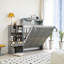 Grand lit escamotable avec buffet et bande DEL multicolore-1698783252
