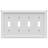 Deerfield 4-Gang Toggle Light Switch Wall Plate