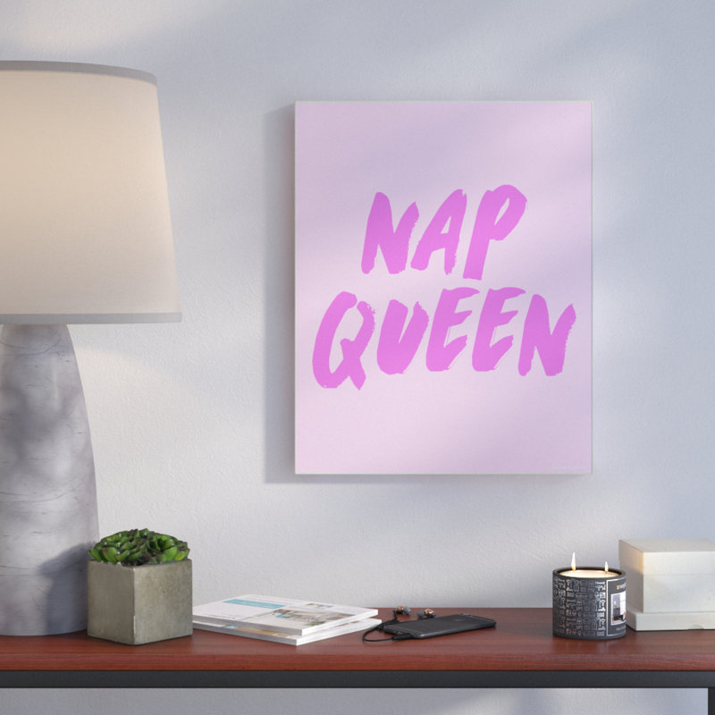 Art mural sur toile Nap Queen Queen par House of Lulu, 10 po x 15 po, Plaque